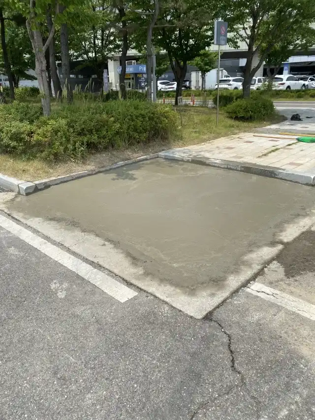 오산 도로블럭 세교지구 상가 진입로 교체 시공 후 사진