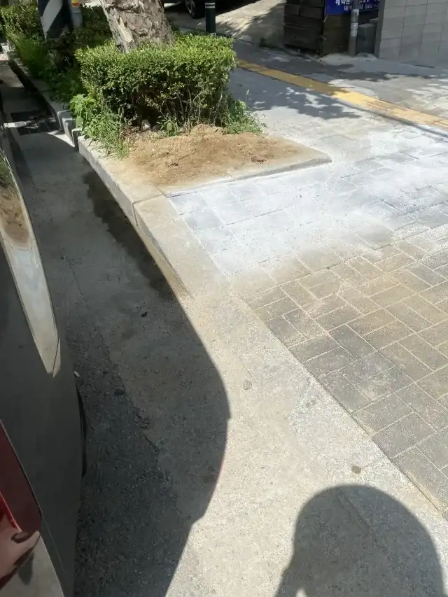 평택 도로블럭 고덕신도시 진입로 교체 시공 후 사진